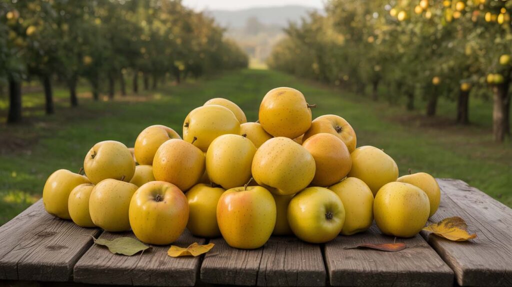 manzanas golden amarillo dorado