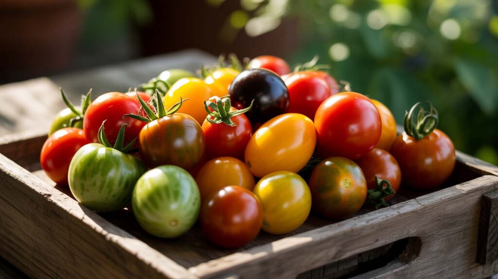 opciones de color del tomate cherry