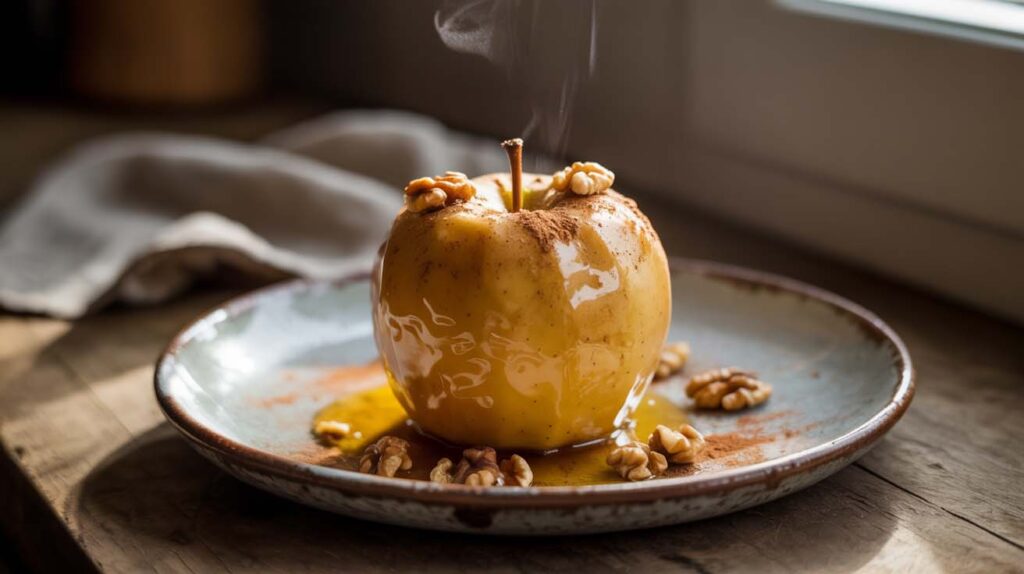 Empleo en postres y repostería de la manzana golden