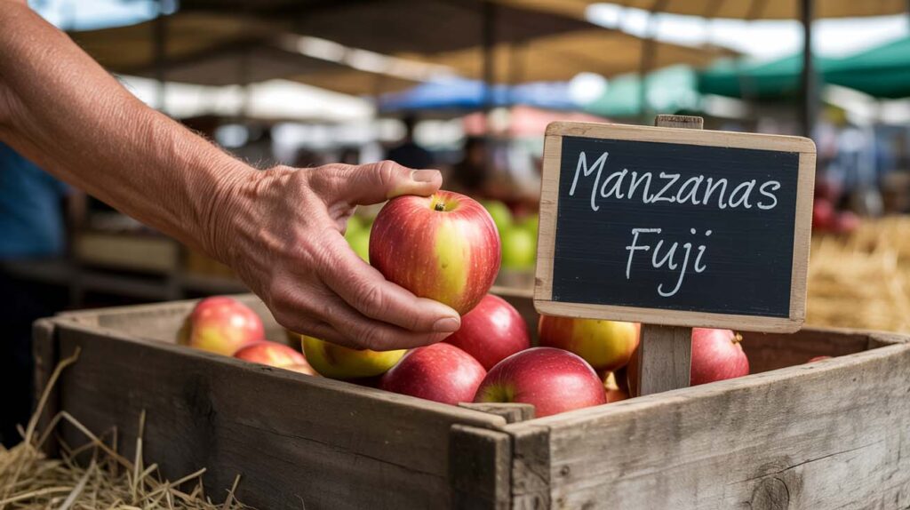 comparación con otras variedades de manzana