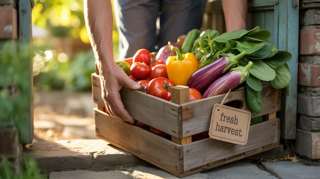 cajas de fruta y verdura