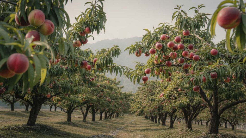 Origen y variedades del melocoton rojo