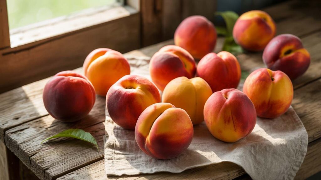 Variedades de melocoton rojo