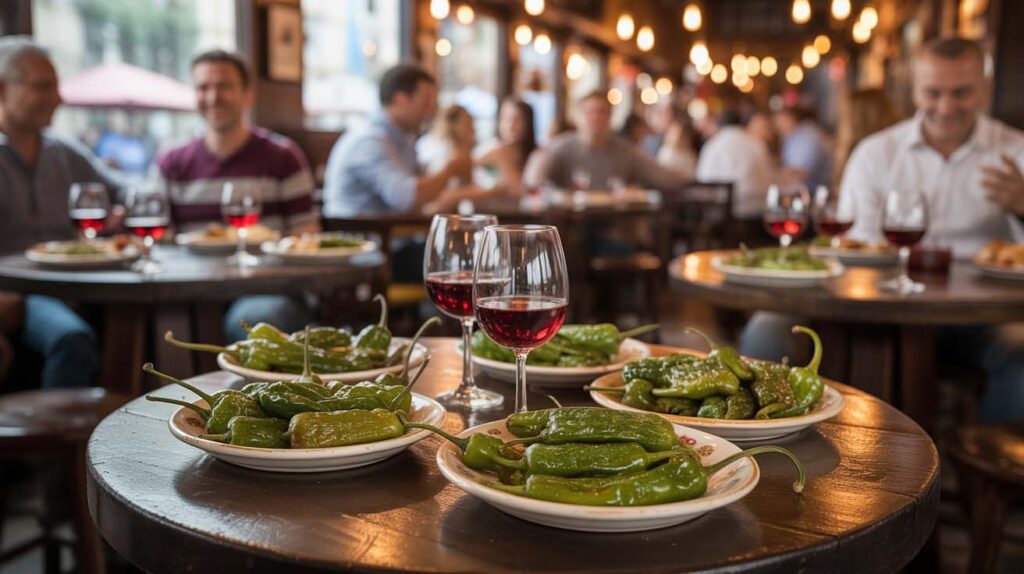 Tradicion y cultura gastronomica en Galicia en relacion a los pimientos de padron