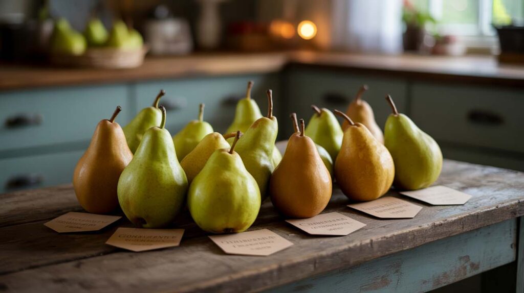 Variedades de las peras conference y progenie relacionadas