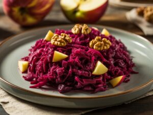 lombarda con manzana | receta facil